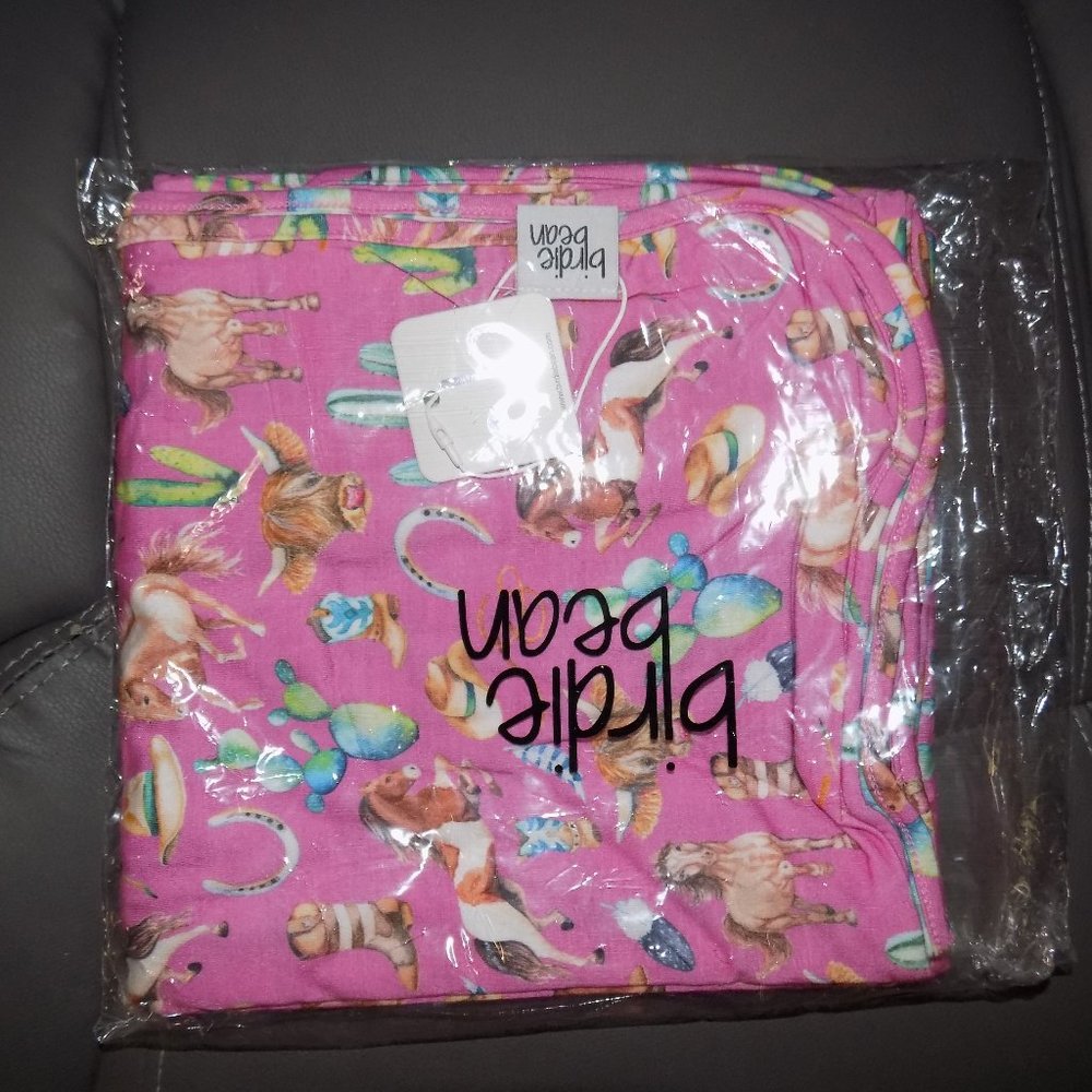 BIRDIE BEAN DAKOTA 40 X 40 BAMBOO BLANKET NEW